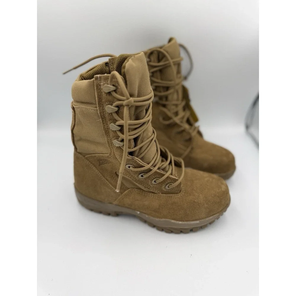 Belleville C312ST Hot Weather Steel Toe Tactical Boots Men's Size 5.5W Brown USA